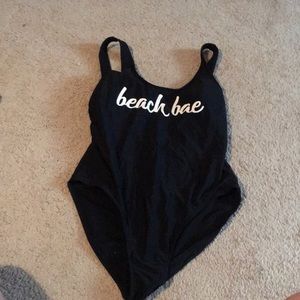 One piece bathing suit